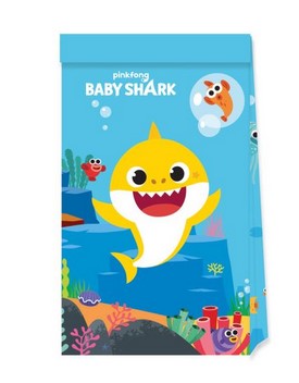 Baby Shark Paper Party Bags - Pack of 4