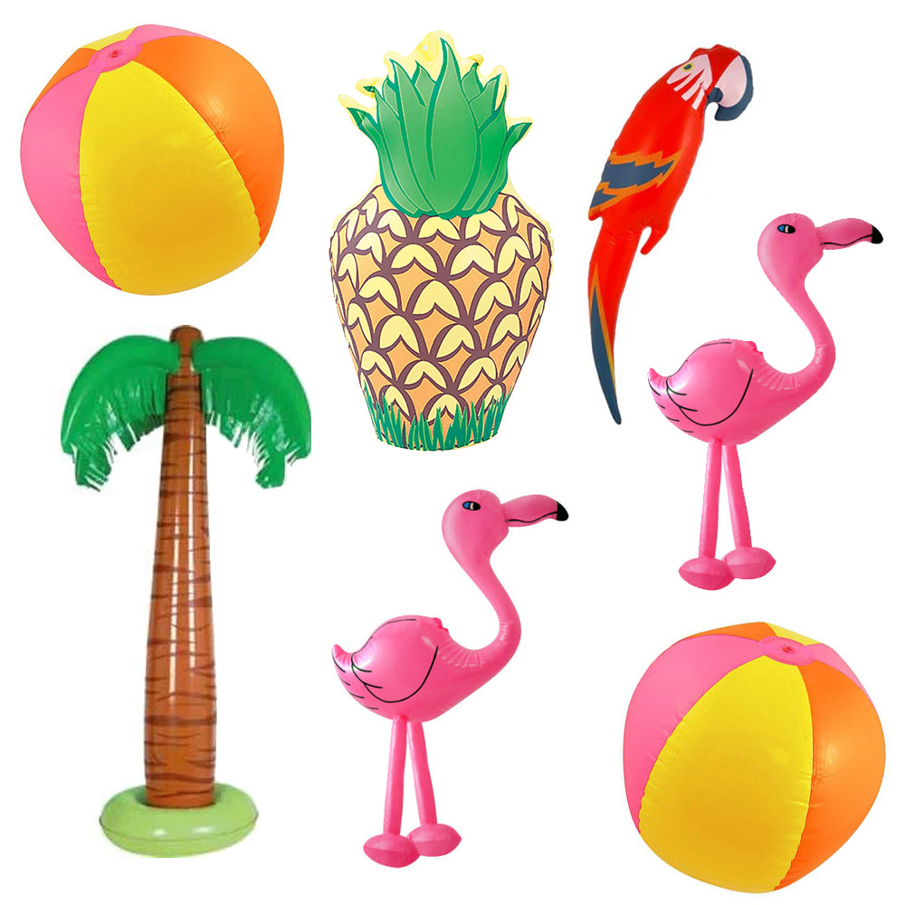 Tropical Summer Inflatables - Pack of 7