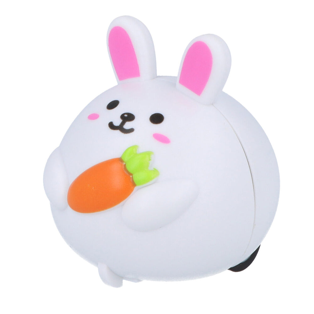 Pull Back Rabbit Toy with Carrot - 3 Assorted Designs - 4cm- Each