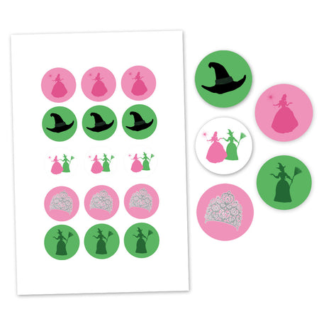 Witches Of Oz Stickers - 5cm - Sheet Of 15