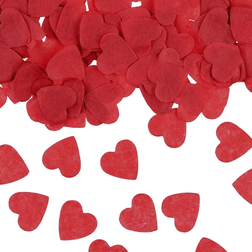 Red Paper Heart Confetti Cannon - 28cm