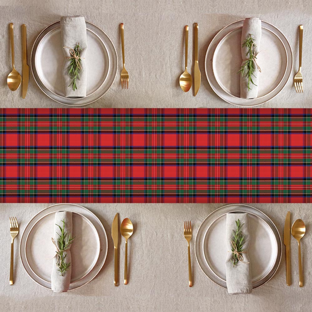 Burns Night Royal Stewart Tartan Paper Table Runner - 32cm x 4m