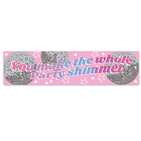 Taylor Party Shimmer Landscape Banner - 120cm x 30cm