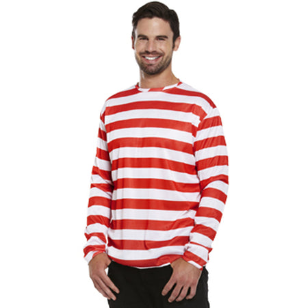 Red and White Striped Jumper