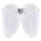 Large White Feather Angel Wings - 50cm x 28cm