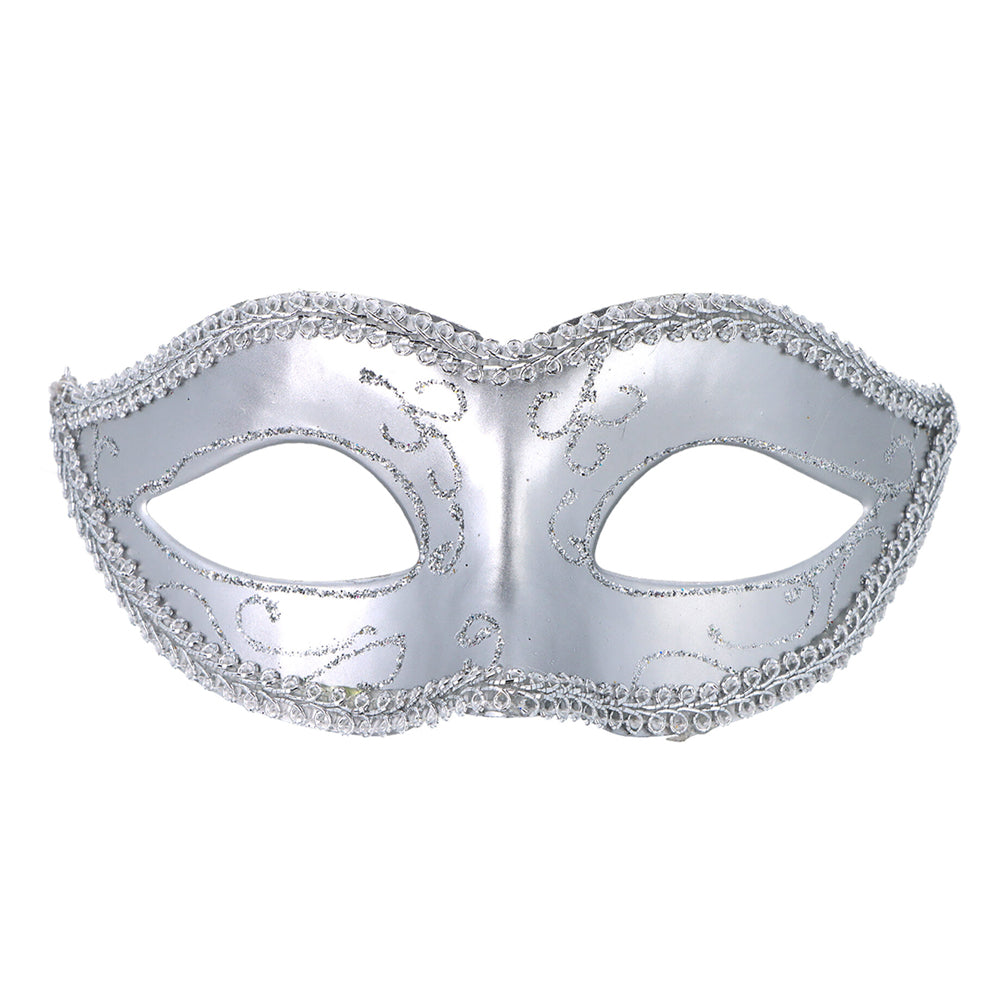 Silver Venetian Masquerade Eye Mask