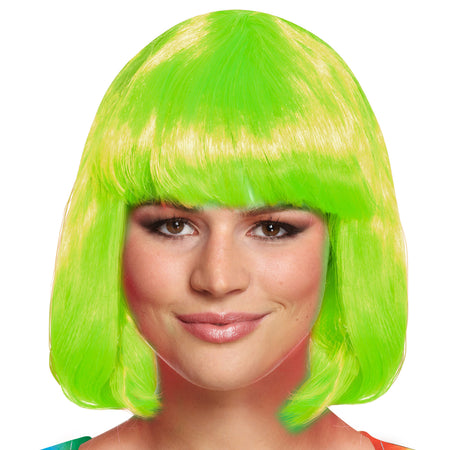 Green Bob Wig