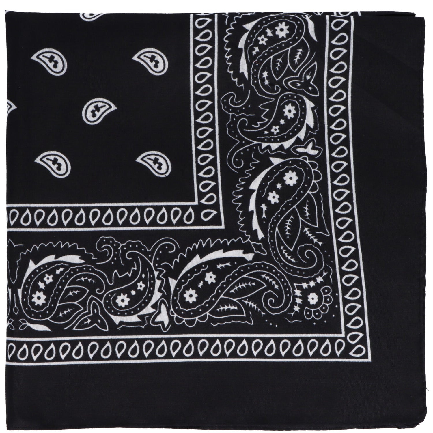 Black Cowboy Bandana Neck Tie