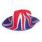 Union Jack Felt Cowboy Hat - Each