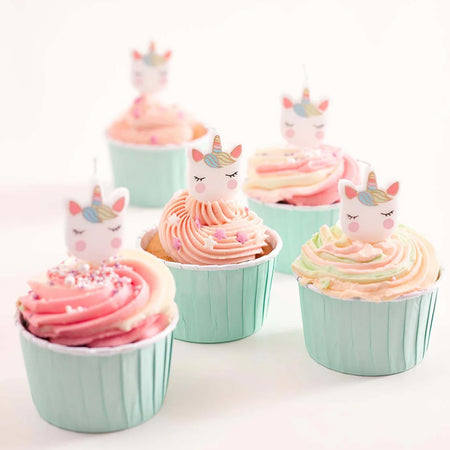 We Heart Unicorns Birthday Candles - Pack of 5