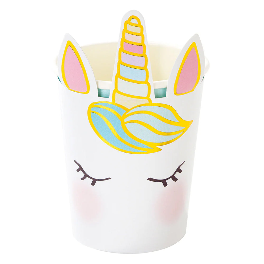 Unicorn Paper Cups- Pack of 8