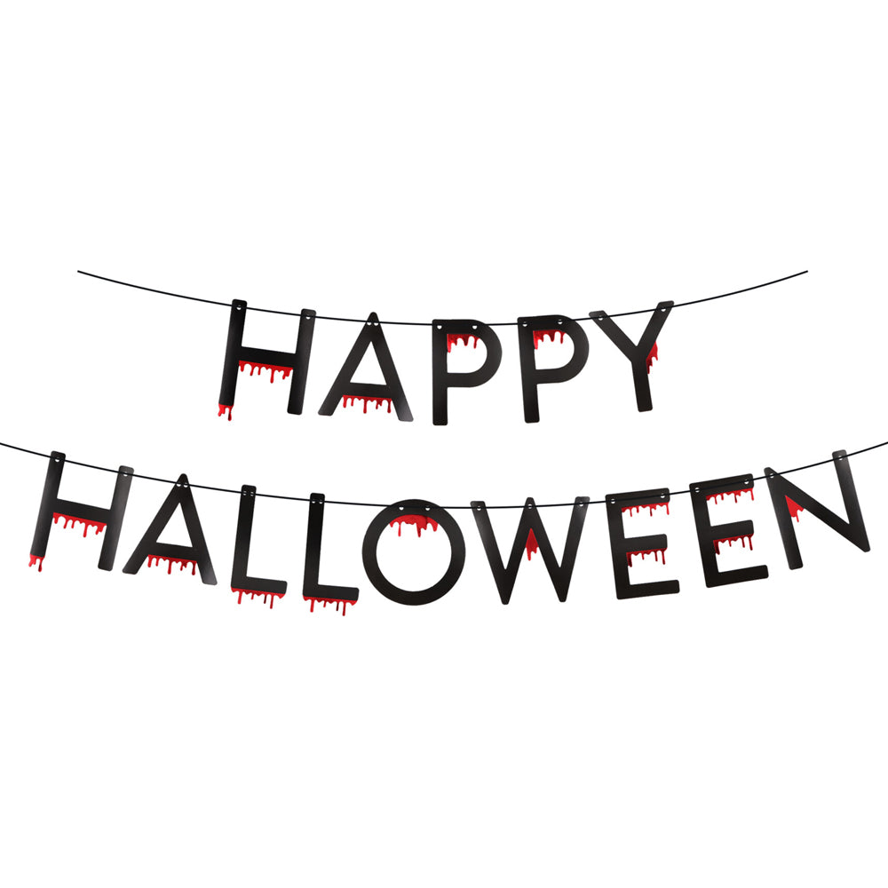 Happy Halloween Blood Drip Banner - 1m