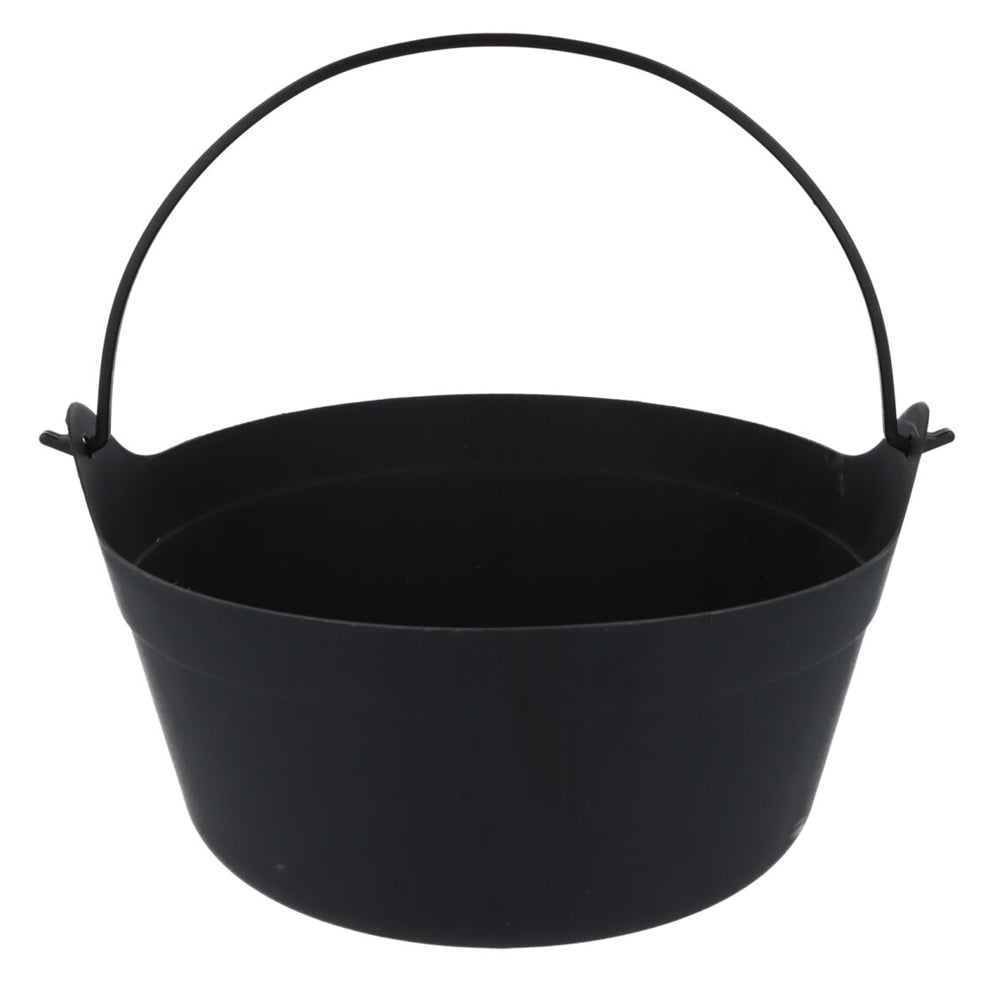 Large Black PVC Cauldron - 24cm x 19cm