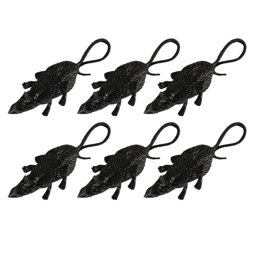 Black Rats - 8cm - Pack of 6