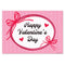 Valentines Bow Frame Poster - A3