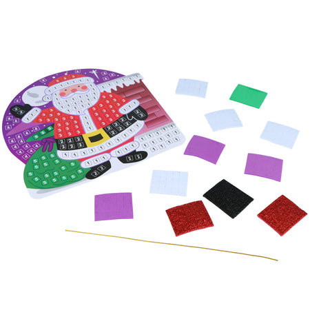 Santa Foam Mosaic Activity Kit - Each