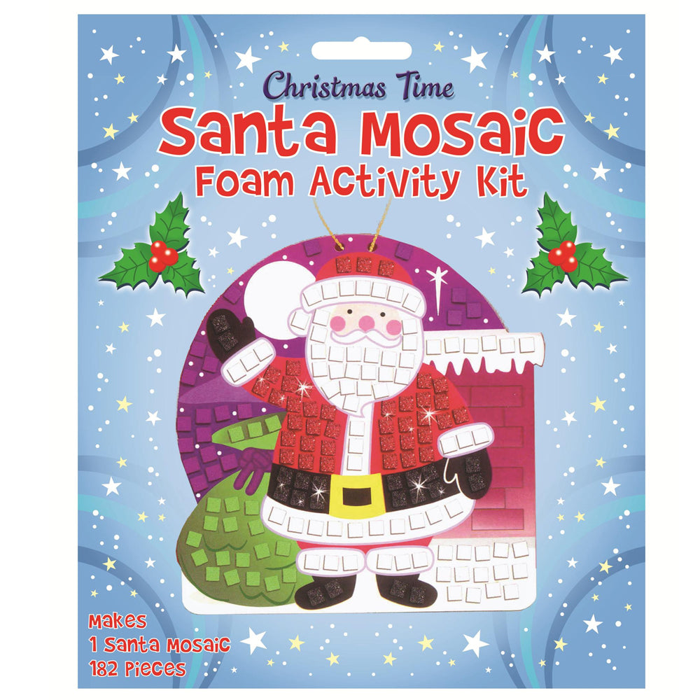 Santa Foam Mosaic Activity Kit - Each