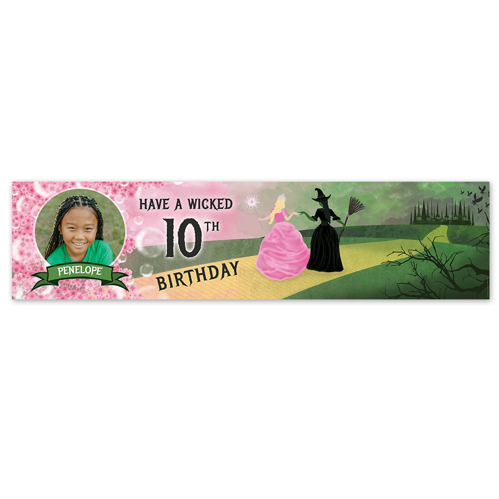 Personalised Witches of Oz Photo Banner - 120cm x 30cm