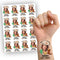 Wild West Personalised Temporary Tattoos - Pack of 16