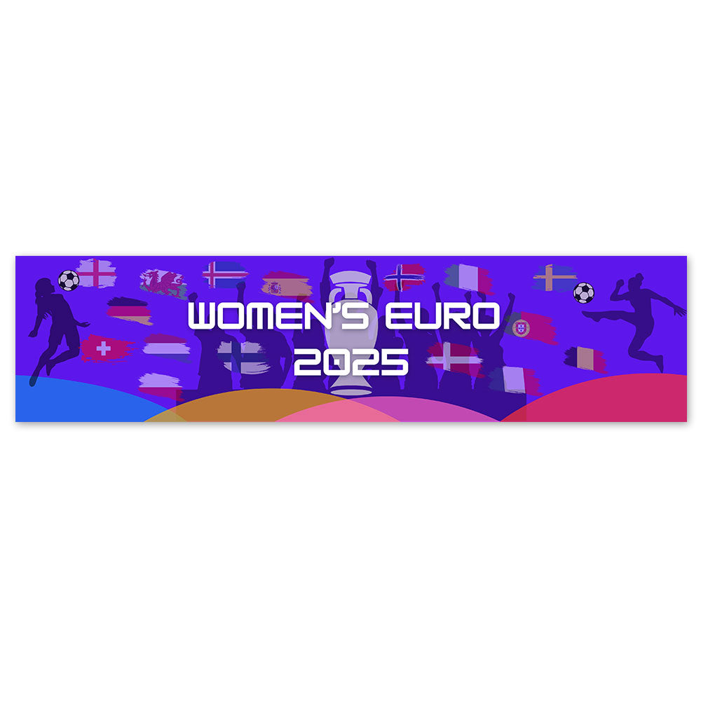 Women's Euro 2025 Landscape Banner Decoration - 1.2m