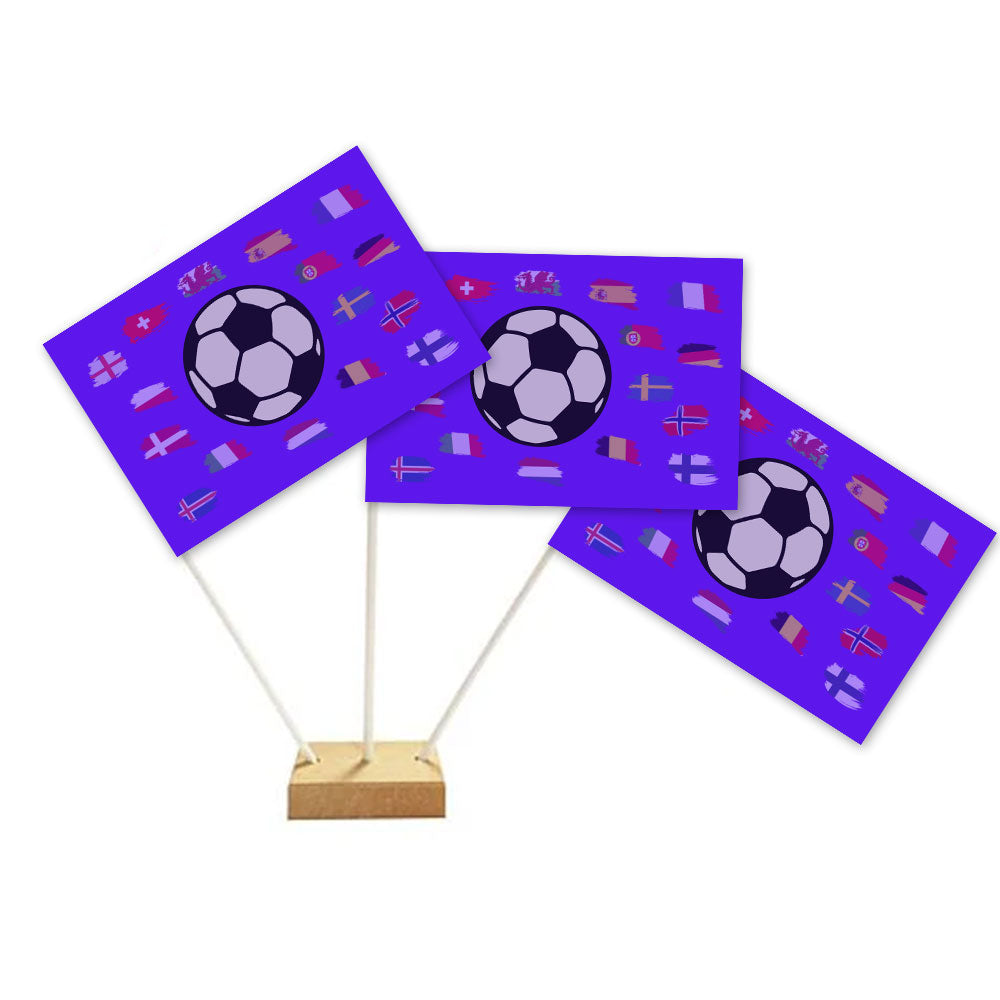 Women's Euro 2025 Paper Table Flags - 15cm on 30cm Pole - Each