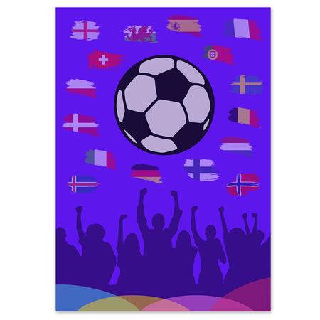 Women's Euro 2025 Portrait Poster - A3