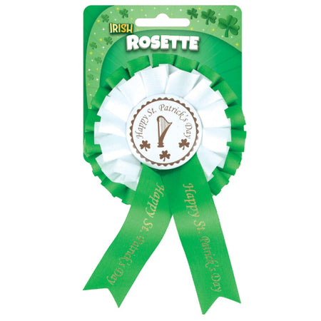 St. Patrick's Day Irish Rosette Badge