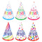 Happy Birthday Party Cone Hats - 6 Assorted Designs - Each