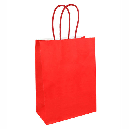 Red Paper Party Bags - 21cm - Each