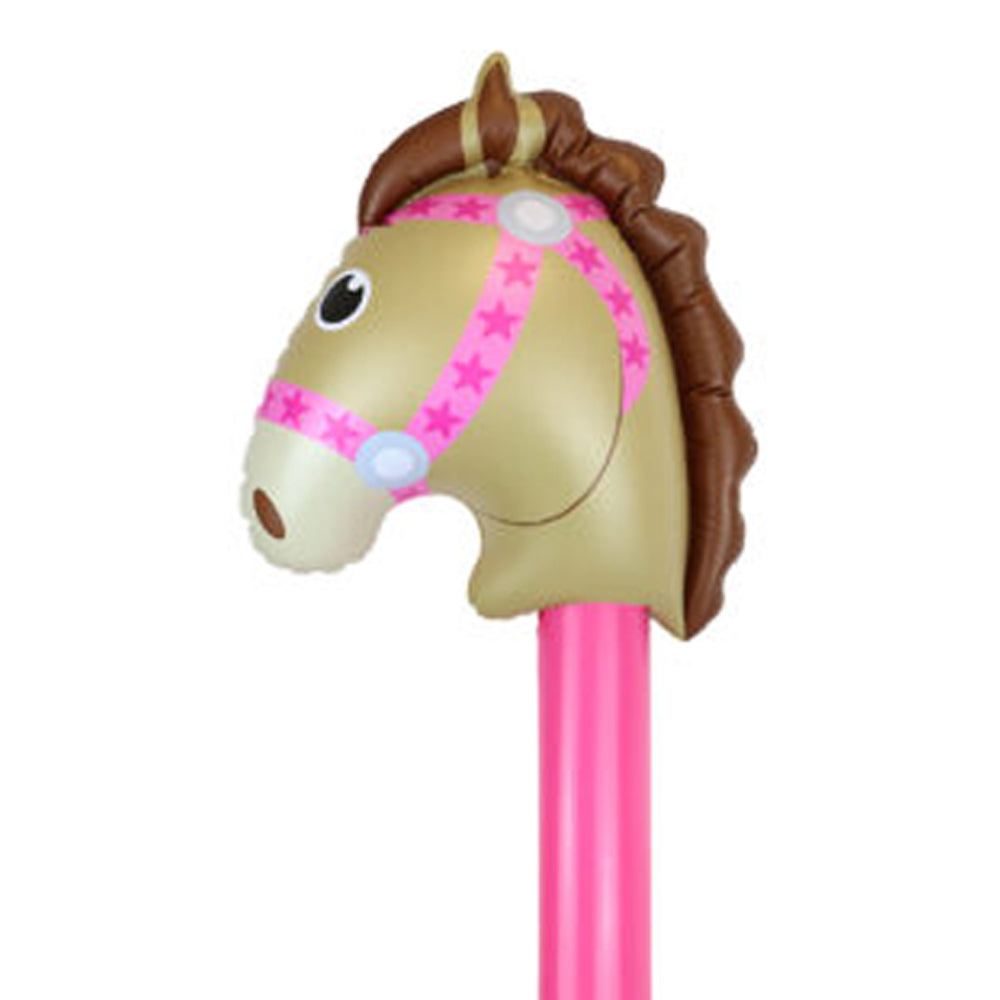 Inflatable Hobby Horse - 3 Assorted Designs - 118cm - Each