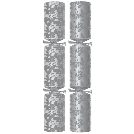 Silver Holly Berry Christmas Crackers - 11