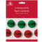 Red and Green Paper Honeycomb Ball Garland - 2m - Pack of 2