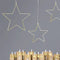 Metal Hanging Star Christmas Decorations - 20cm & 28cm - Pack of 2