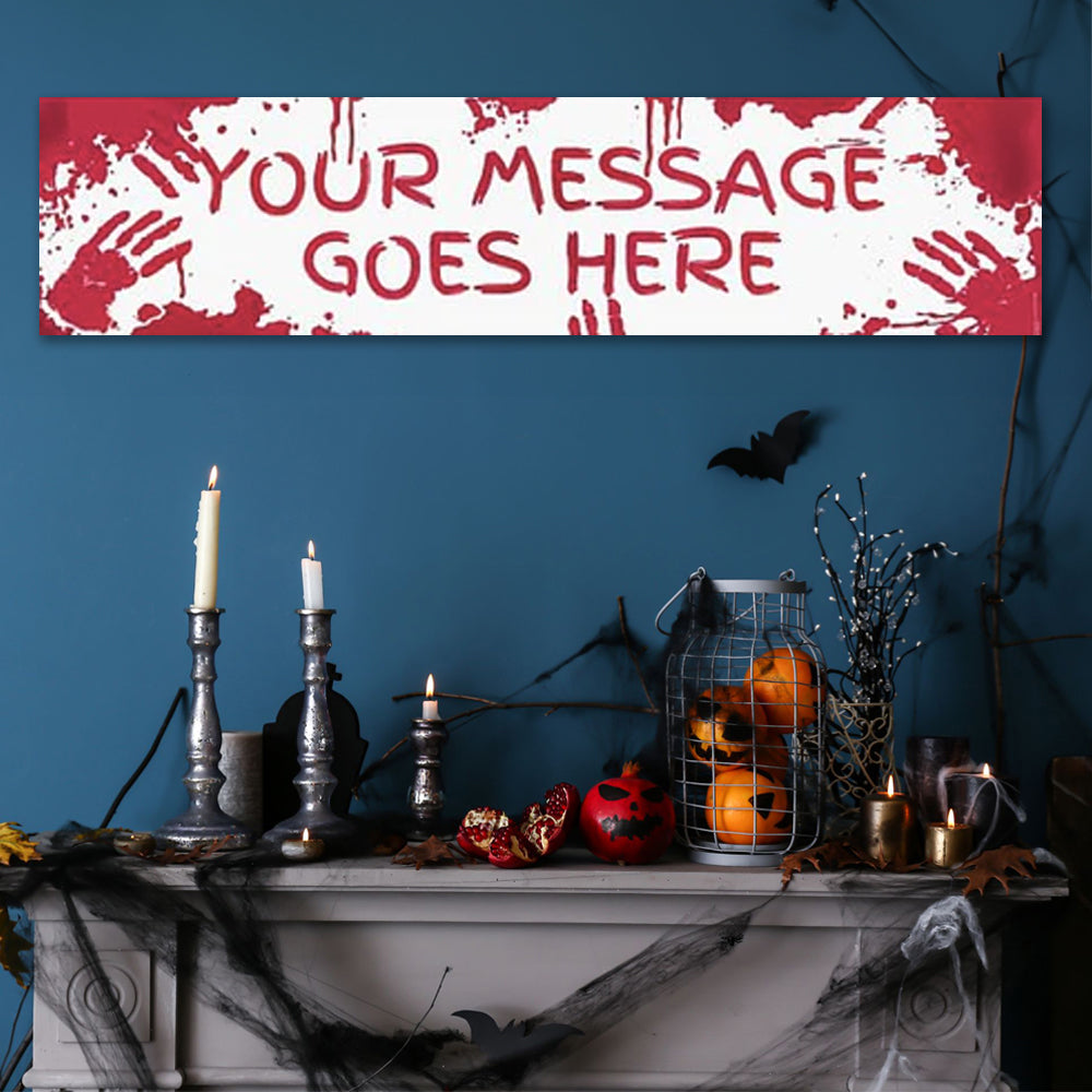 Bloody Halloween Personalised Banner - 1.2m