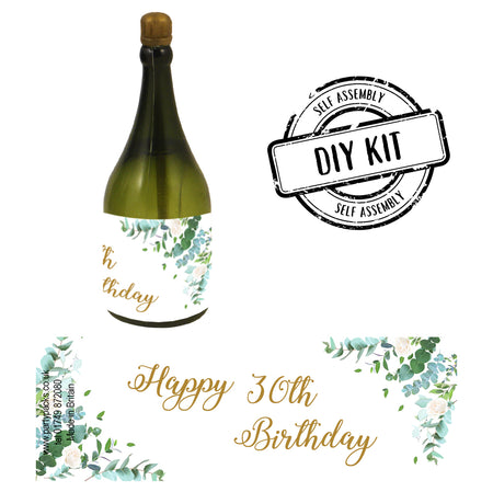 Personalised Champagne Bubbles - Botanical - Pack of 16