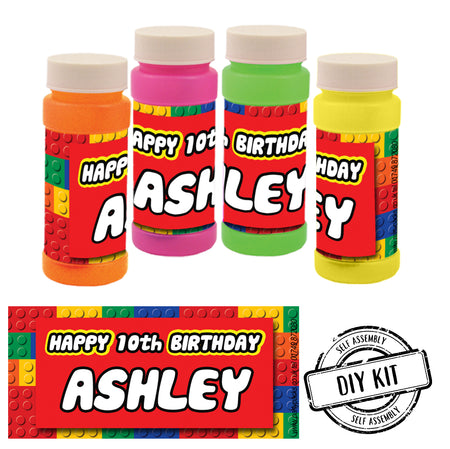 Personalised Bubbles - Building Blocks - Pack of 8