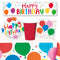 Colourful Balloons Happy Birthday Tableware Pack For 8 With FREE Banner!