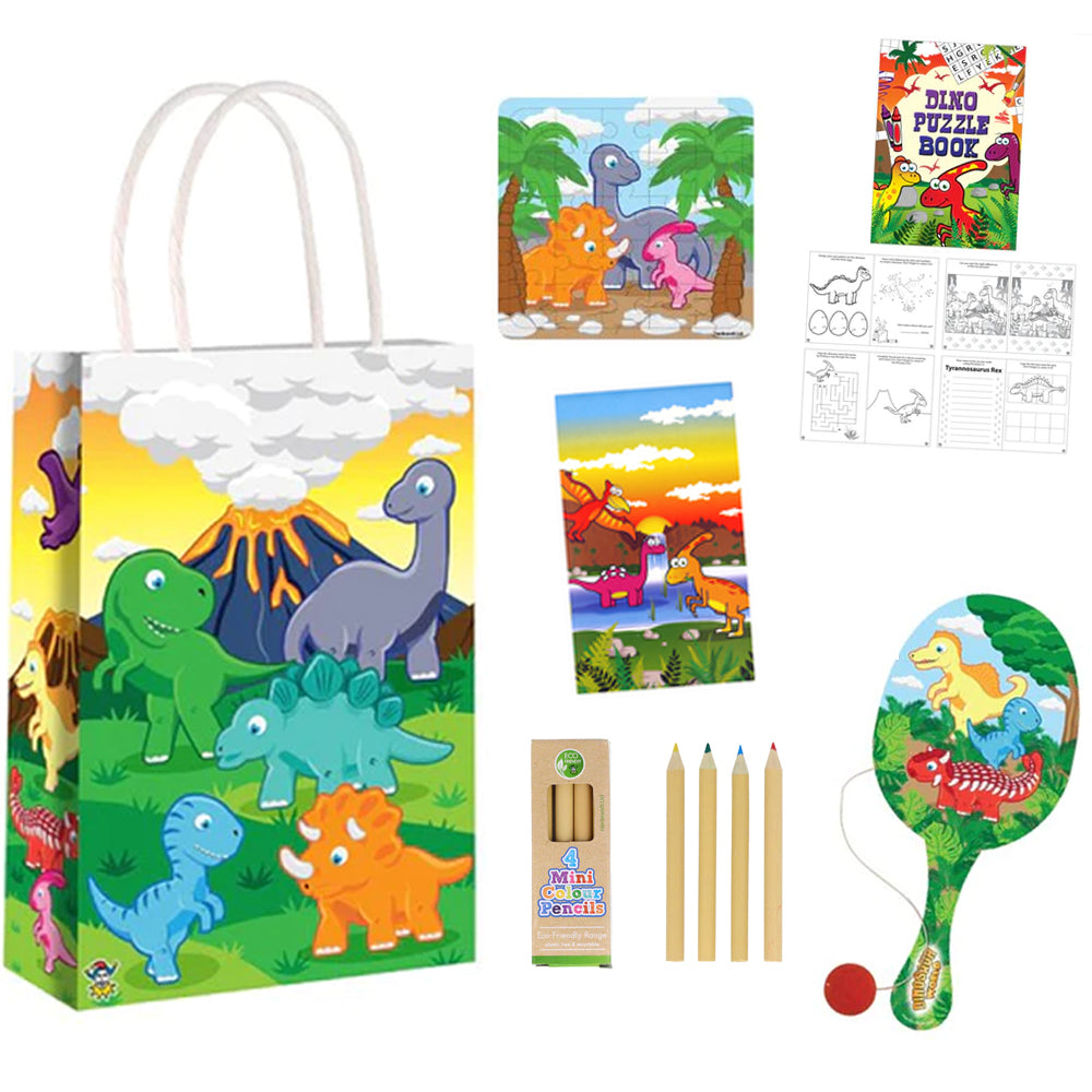 Dinosaur Plastic Free Party Bag Kit with Contents - Each