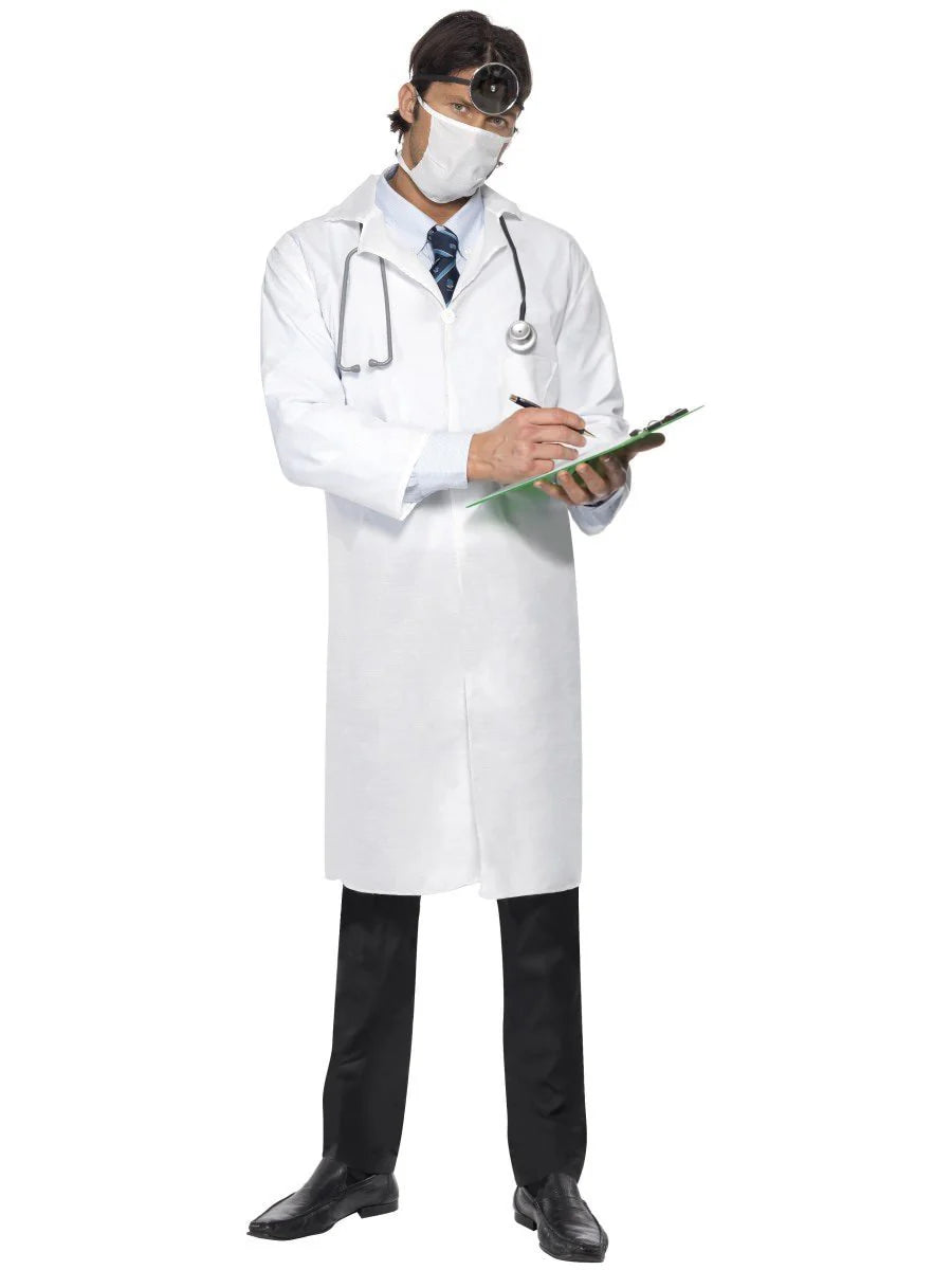 Doctor's White Coat with Mask