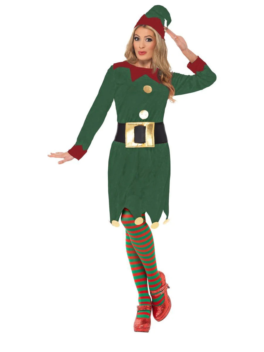 Women's Green Elf Costume