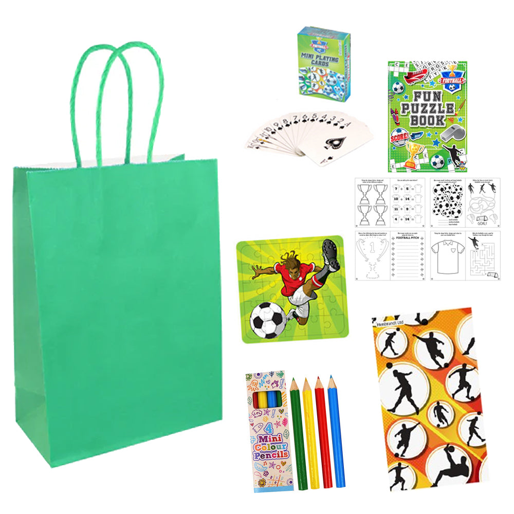 Football Plastic Free Party Bag Kit with Contents - Each