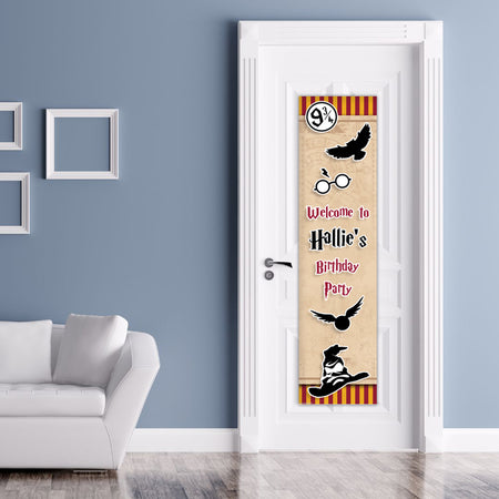 Personalised Wizard Portrait Wall & Door Banner Decoration - 1.2m