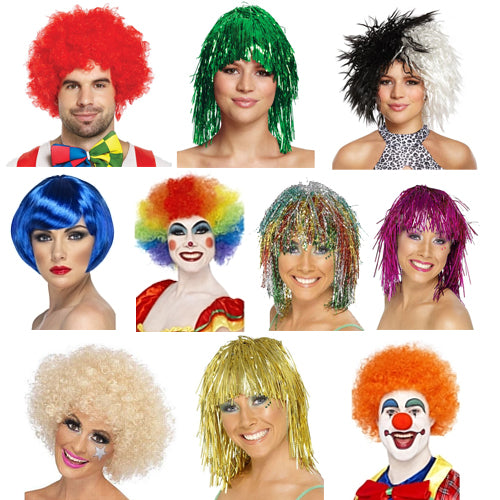 Novelty Wigs- Pack Of 10