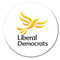 Liberal Democrats Party Badge - 58mm - Each