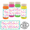 Personalised Bubbles - Party Time - Pack of 8