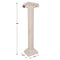 3D White Column Pillar Cardboard Prop - 1.77m