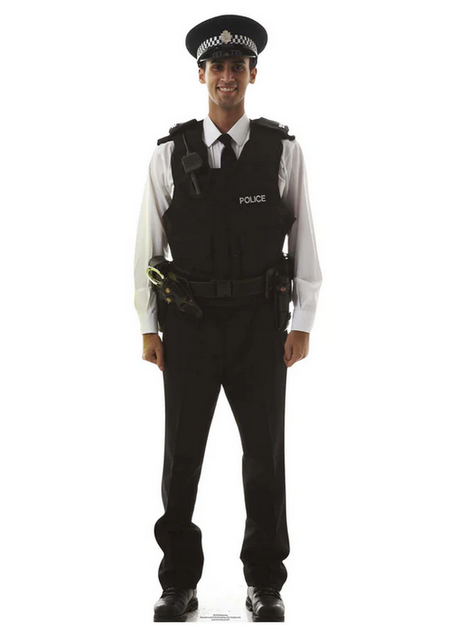 British Policeman Lifesize Cardboard Cutout - 1.85m