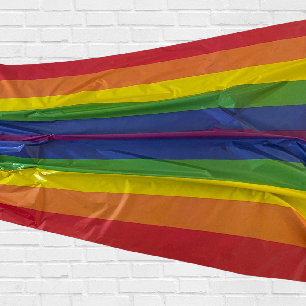 Rainbow Plastic Drape - 30.5m