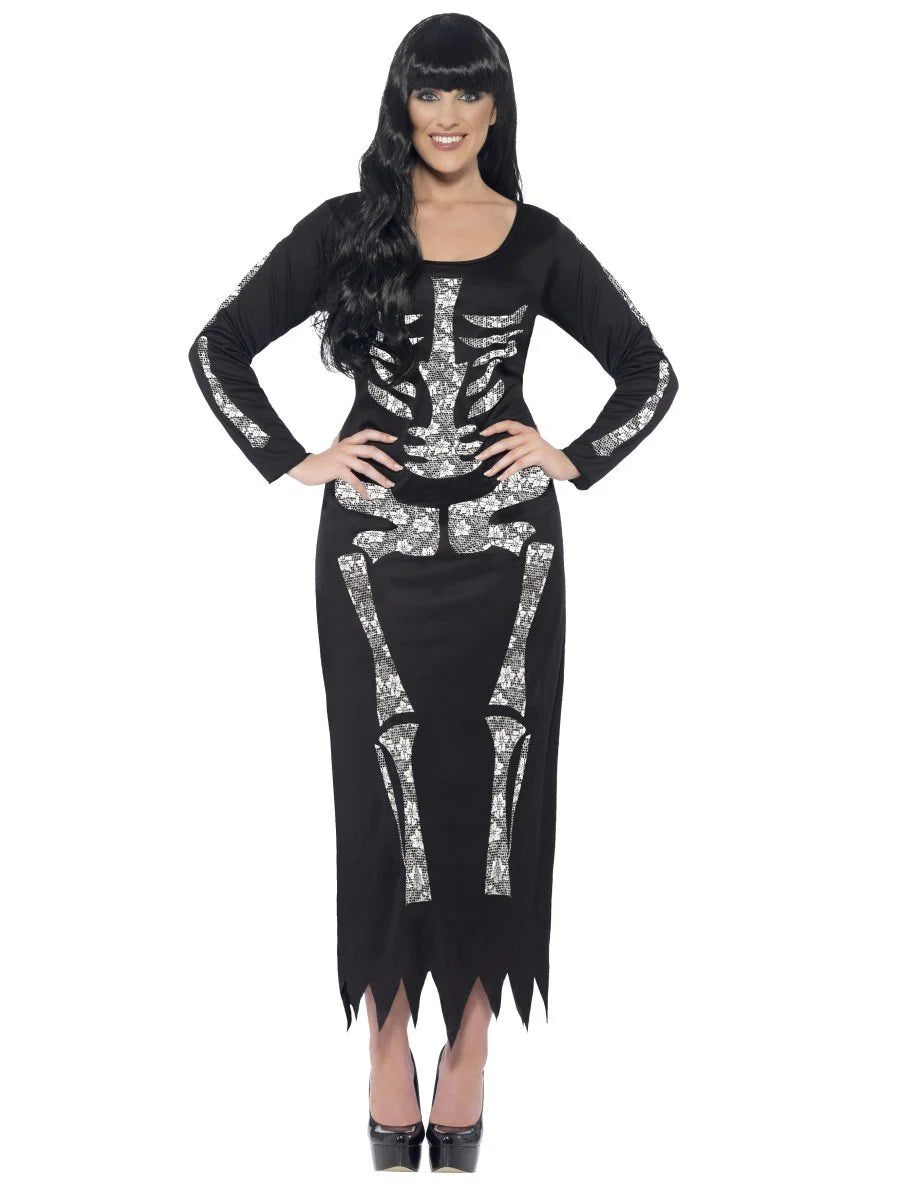 Skeleton Tube Dress Costume