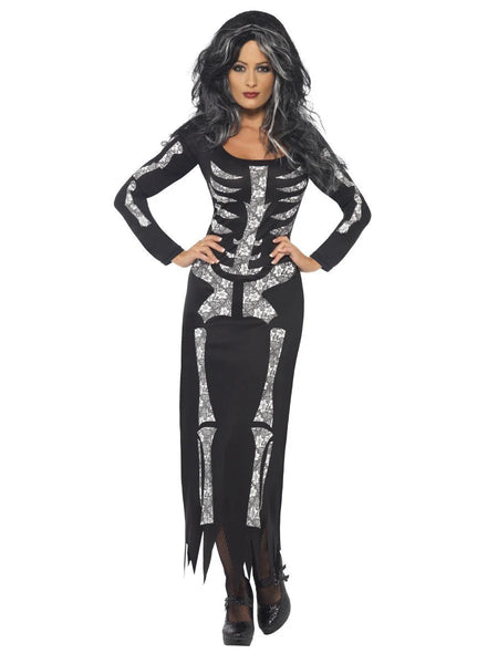 Skeleton Tube Dress Costume